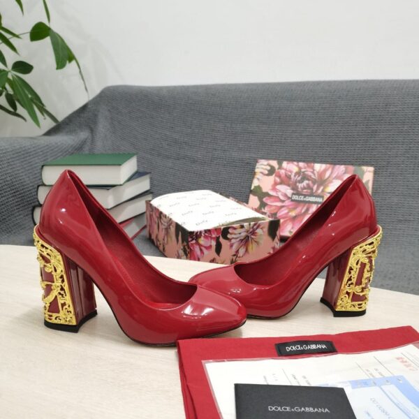 Dolce & Gabbana Nappa Pumps Red For Women DG Shoes