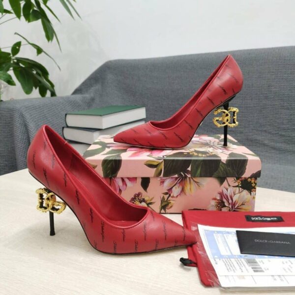 Dolce & Gabbana Nappa Pumps Red For Women DG Shoes