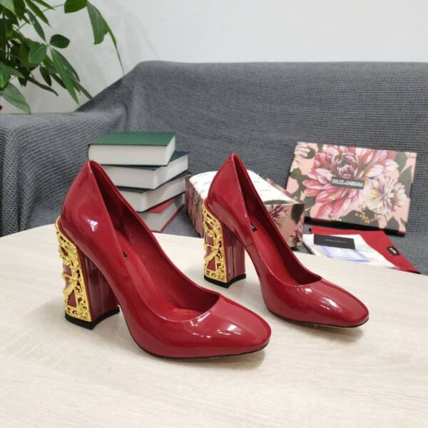 Dolce & Gabbana Nappa Pumps Red For Women DG Shoes
