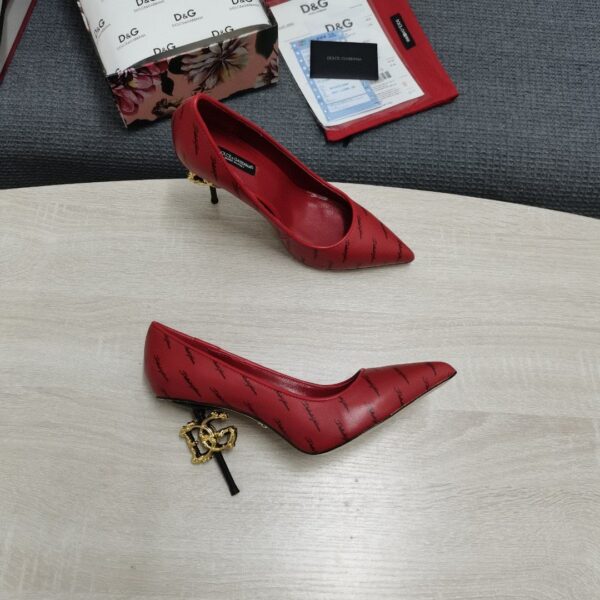 Dolce & Gabbana Nappa Pumps Red For Women DG Shoes