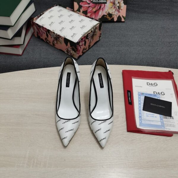 Dolce & Gabbana Nappa Pumps White For Women DG Shoes