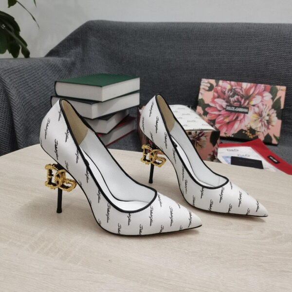 Dolce & Gabbana Nappa Pumps White For Women DG Shoes