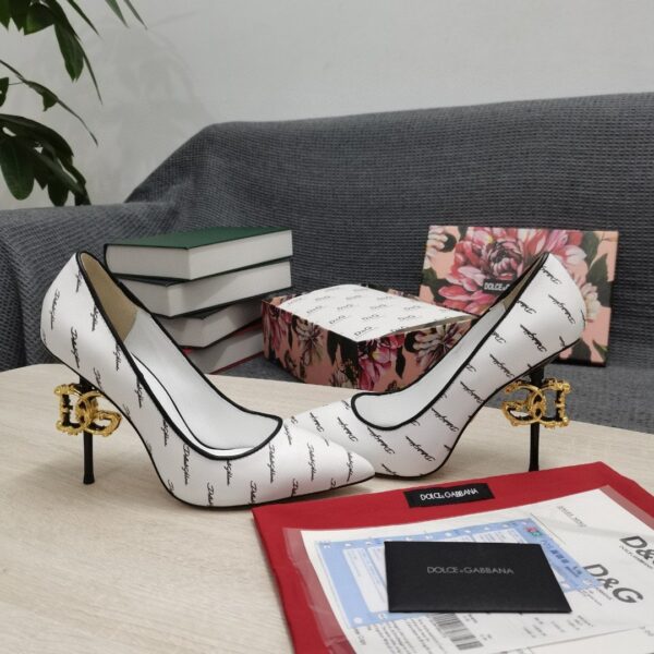 Dolce & Gabbana Nappa Pumps White For Women DG Shoes