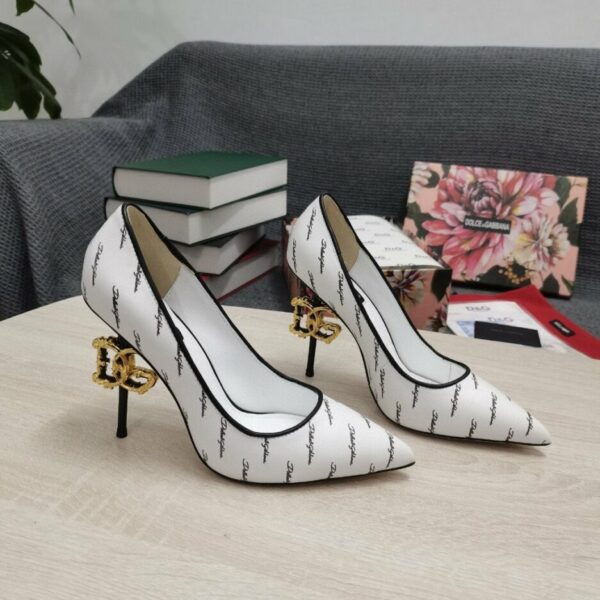 Dolce & Gabbana Nappa Pumps White For Women DG Shoes