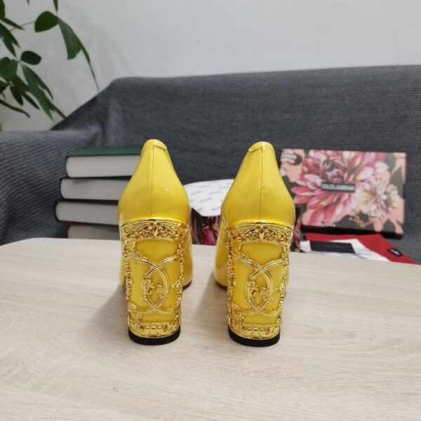 Dolce & Gabbana Nappa Pumps Yellow For Women DG Shoes