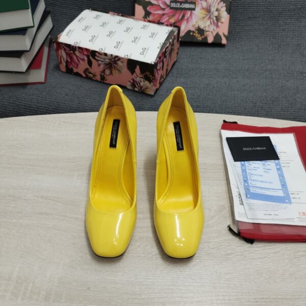 Dolce & Gabbana Nappa Pumps Yellow For Women DG Shoes