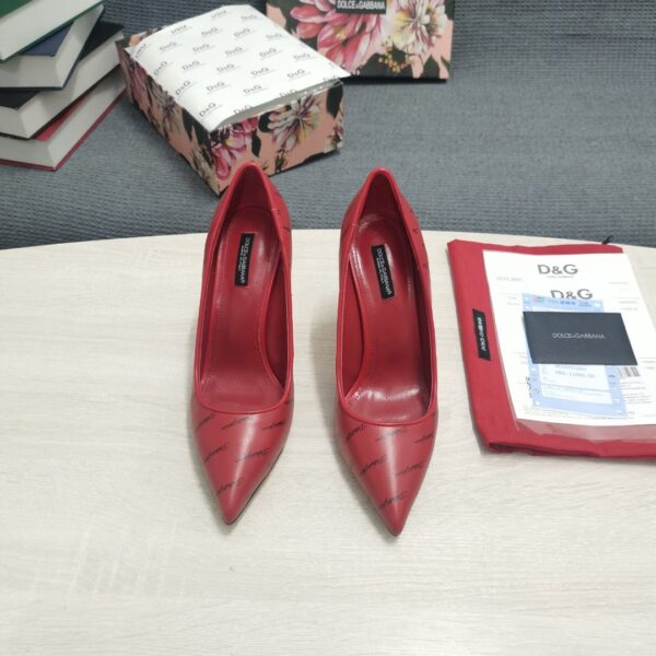 Dolce & Gabbana Patent Pumps With 3.5 Heel Red For Women DG Shoes