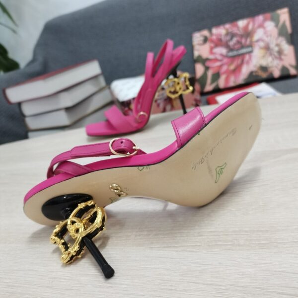 Dolce & Gabbana Patent Sandals Pink For Women DG Shoes