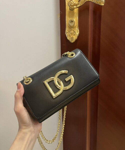Dolce & Gabbana Polished 3.5 Phone Bag Black For Women 7.3in/19cm DG