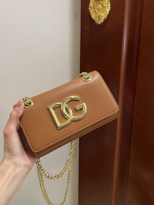 Dolce & Gabbana Polished 3.5 Phone Bag Brown For Women 7.3in/19cm DG