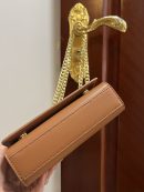 Dolce & Gabbana Polished 3.5 Phone Bag Brown For Women 7.3in/19cm DG