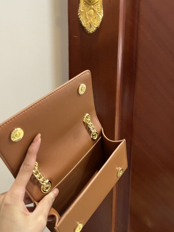 Dolce & Gabbana Polished 3.5 Phone Bag Brown For Women 7.3in/19cm DG