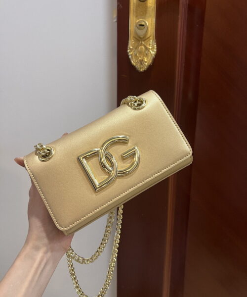 Dolce & Gabbana Polished 3.5 Phone Bag Gold For Women 7.3in/19cm DG