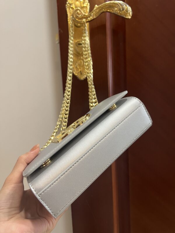 Dolce & Gabbana Polished 3.5 Phone Bag Silver For Women 7.3in/19cm DG