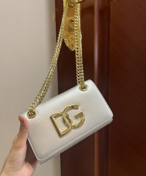 Dolce & Gabbana Polished 3.5 Phone Bag Silver For Women 7.3in/19cm DG