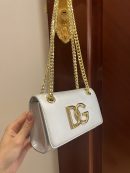 Dolce & Gabbana Polished 3.5 Phone Bag Silver For Women 7.3in/19cm DG