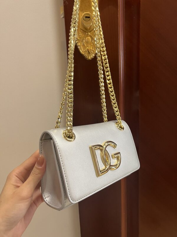 Dolce & Gabbana Polished 3.5 Phone Bag Silver For Women 7.3in/19cm DG