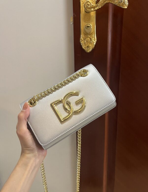 Dolce & Gabbana Polished 3.5 Phone Bag Silver For Women 7.3in/19cm DG