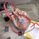 Dolce & Gabbana Print Crespo Bucket Bag Multicolor With Branded Plate For Women DG Bag