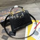 Dolce & Gabbana Print DG Girls Bag Black For Women 10.6in/27cm DG