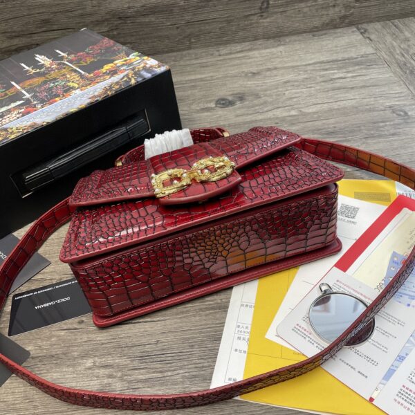 Dolce & Gabbana Print DG Girls Bag Burgundy For Women 10.6in/27cm DG