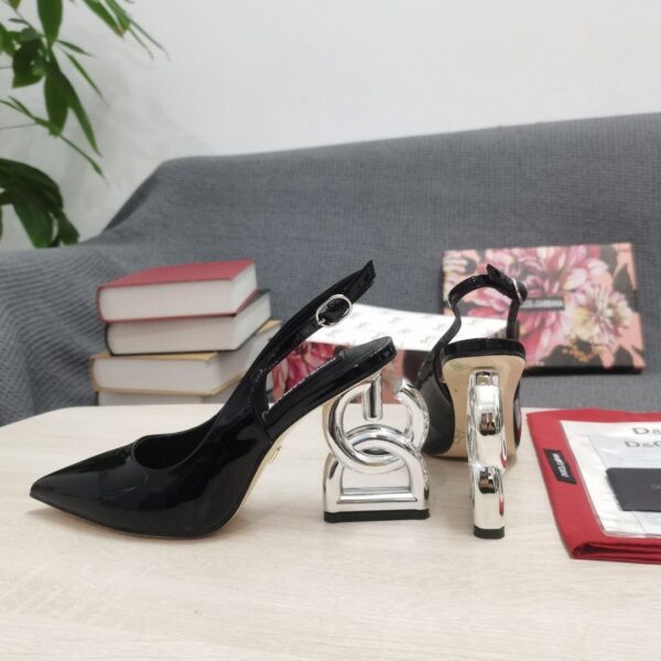 Dolce & Gabbana Satin Sandals With 3.5 Heel Black For Women DG Shoes