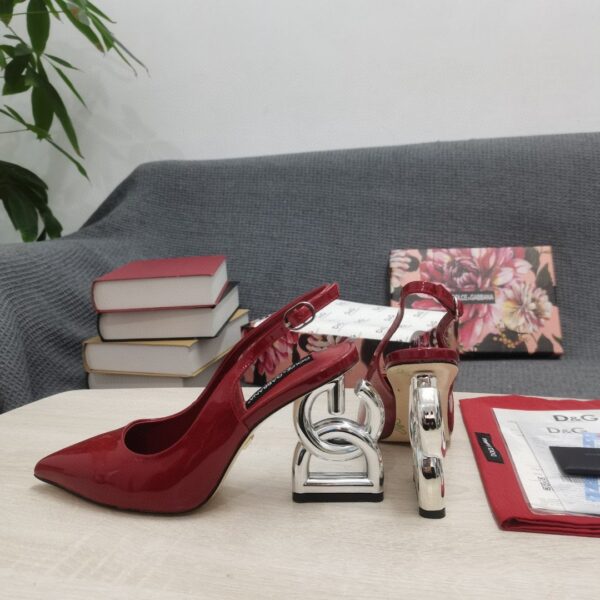 Dolce & Gabbana Satin Sandals With 3.5 Heel Red For Women DG Shoes