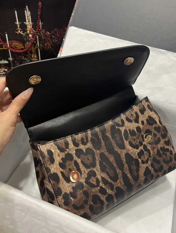 Dolce & Gabbana Sicily Bag In Leopard-Print Pony Hair Multicolour For Women 10.2in/26cm DG