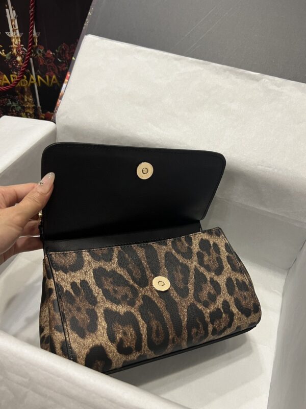 Dolce & Gabbana Sicily Bag In Leopard-Print Pony Hair Multicolour For Women 7.9in/20cm DG
