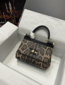 Dolce & Gabbana Sicily Bag In Leopard-Print Pony Hair Multicolour For Women 7.9in/20cm DG