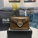 Dolce & Gabbana Small Devotion Bag Brown For Women 7.5in/19cm