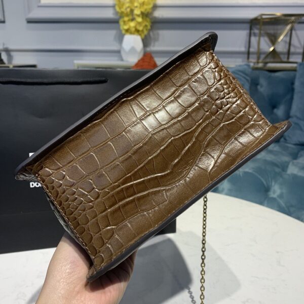 Dolce & Gabbana Small Devotion Bag Brown For Women 7.5in/19cm