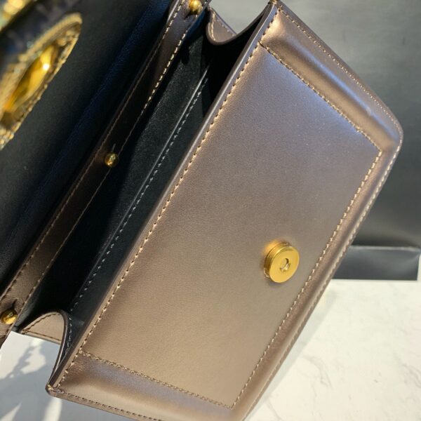 Dolce & Gabbana Small Devotion Bag In Mordore Nappa Antique Brass For Women 7.5in/19cm DG
