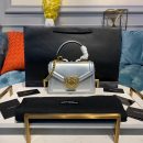 Dolce & Gabbana Small Devotion Bag In Mordore Nappa Silver For Women 7.5in/19cm DG BB6711A101680998