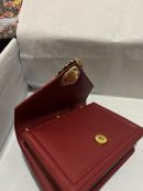 Dolce & Gabbana Small Devotion Bag In Plain Burgundy For Women 7.5in/19cm DG