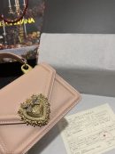 Dolce & Gabbana Small Devotion Bag In Plain Pale Pink For Women 7.5in/19cm DG BB6711AV89380412