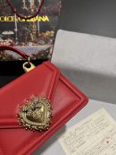 Dolce & Gabbana Small Devotion Bag In Plain Red For Women 7.5in/19cm DG BB6711AV89387124