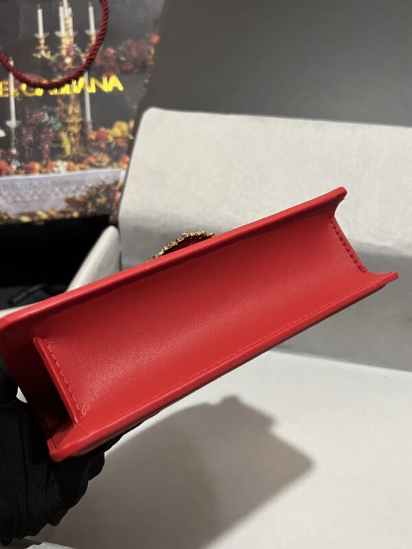 Dolce & Gabbana Small Devotion Bag In Plain Red For Women 7.5in/19cm DG BB6711AV89387124