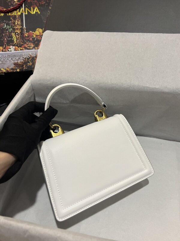 Dolce & Gabbana Small Devotion Bag In Plain White For Women 7.5in/19cm DG BB6711AV89380002