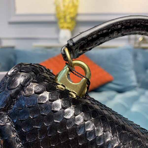 Dolce & Gabbana Small Devotion Bag In Printed Solid Pattern Black For Women 7.5in/19cm DG