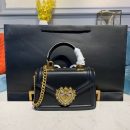 Dolce & Gabbana Small Devotion Bag Black For Women 7.5in/19cm DG BB6711AV89380999