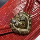 Dolce & Gabbana Small Devotion Bag Red For Women 7.5in/19cm DG