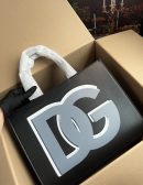 Dolce & Gabbana Small DG Daily Shopper With DG Logo Print Black For Women 14.6in/37cm DG BB7023AQ276HNSXI