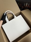 Dolce & Gabbana Small DG Daily Shopper With DG Logo Print White For Women 14.6in/37cm DG