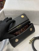 Dolce & Gabbana Small Sicily Bag In Dauphine Black For Women 7.5in/19cm DG BB7116A100180999