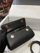 Dolce & Gabbana Small Sicily Bag In Dauphine Black For Women 7.5in/19cm DG BB7116A100180999