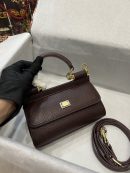 Dolce & Gabbana Small Sicily Bag In Dauphine Purple For Women 7.5in/19cm DG BB7116A10018M073