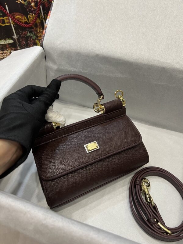Dolce & Gabbana Small Sicily Bag In Dauphine Purple For Women 7.5in/19cm DG BB7116A10018M073