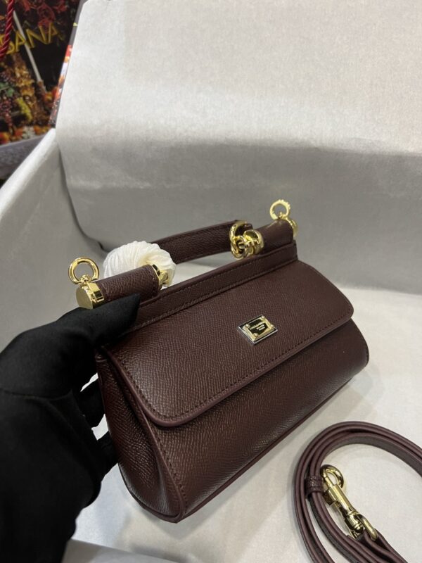 Dolce & Gabbana Small Sicily Bag In Dauphine Purple For Women 7.5in/19cm DG BB7116A10018M073