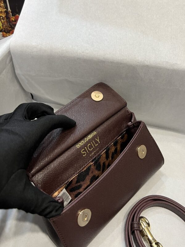 Dolce & Gabbana Small Sicily Bag In Dauphine Purple For Women 7.5in/19cm DG BB7116A10018M073